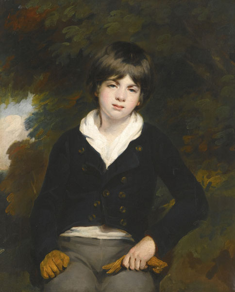 portrait of a boy said to be master barker